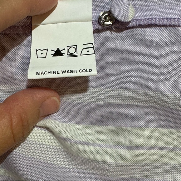 🌻 Wayward Fancies eShakti Lilac Striped Button Down A-Line Shirtdress *no size* - Picture 11 of 12